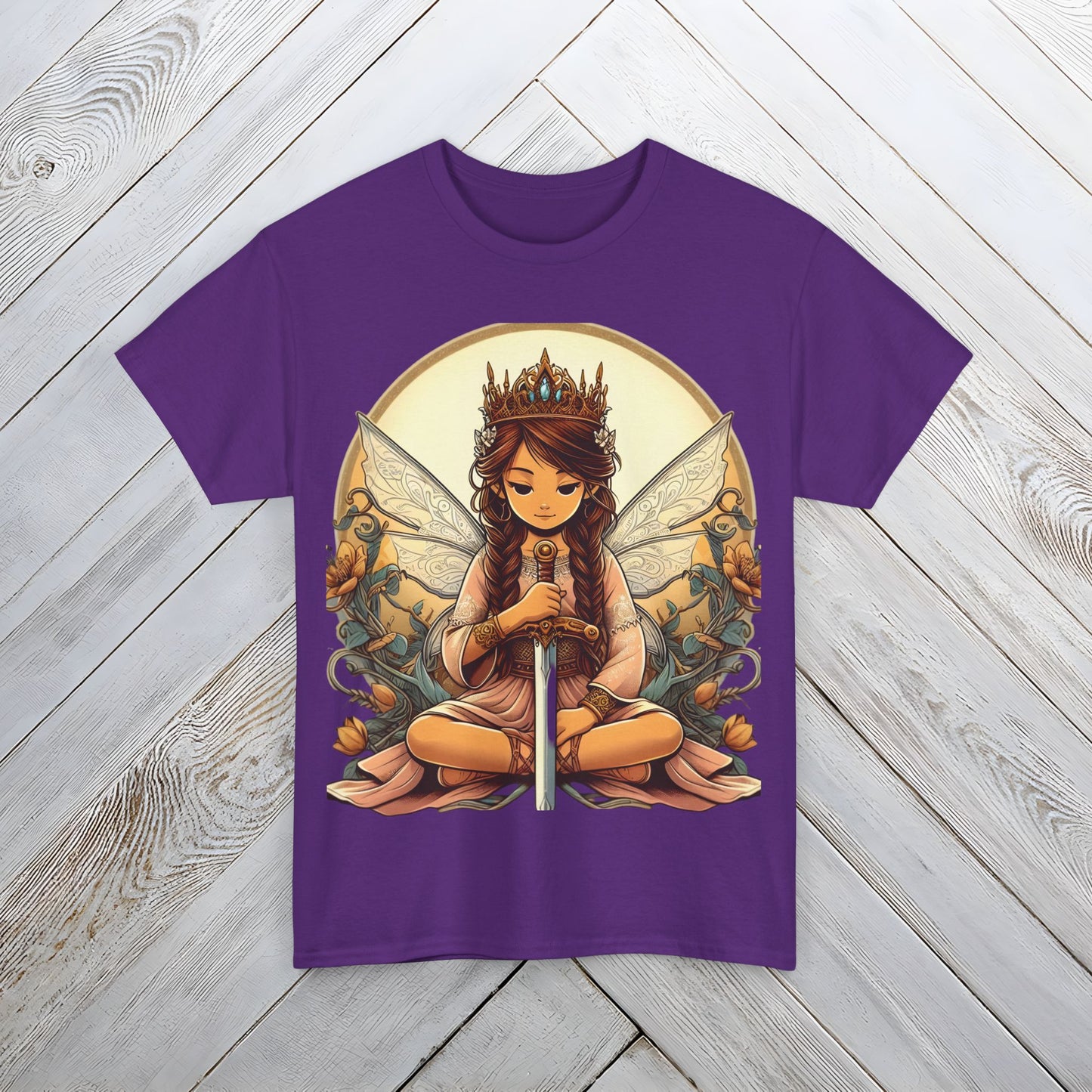 Fairy Princess Warrior Graphic Tee, Cute Unisex Shirt for Fantasy Lovers - Alternative Graphic Tee, Fairy Tale Shirt, Fantasy T-Shirt,