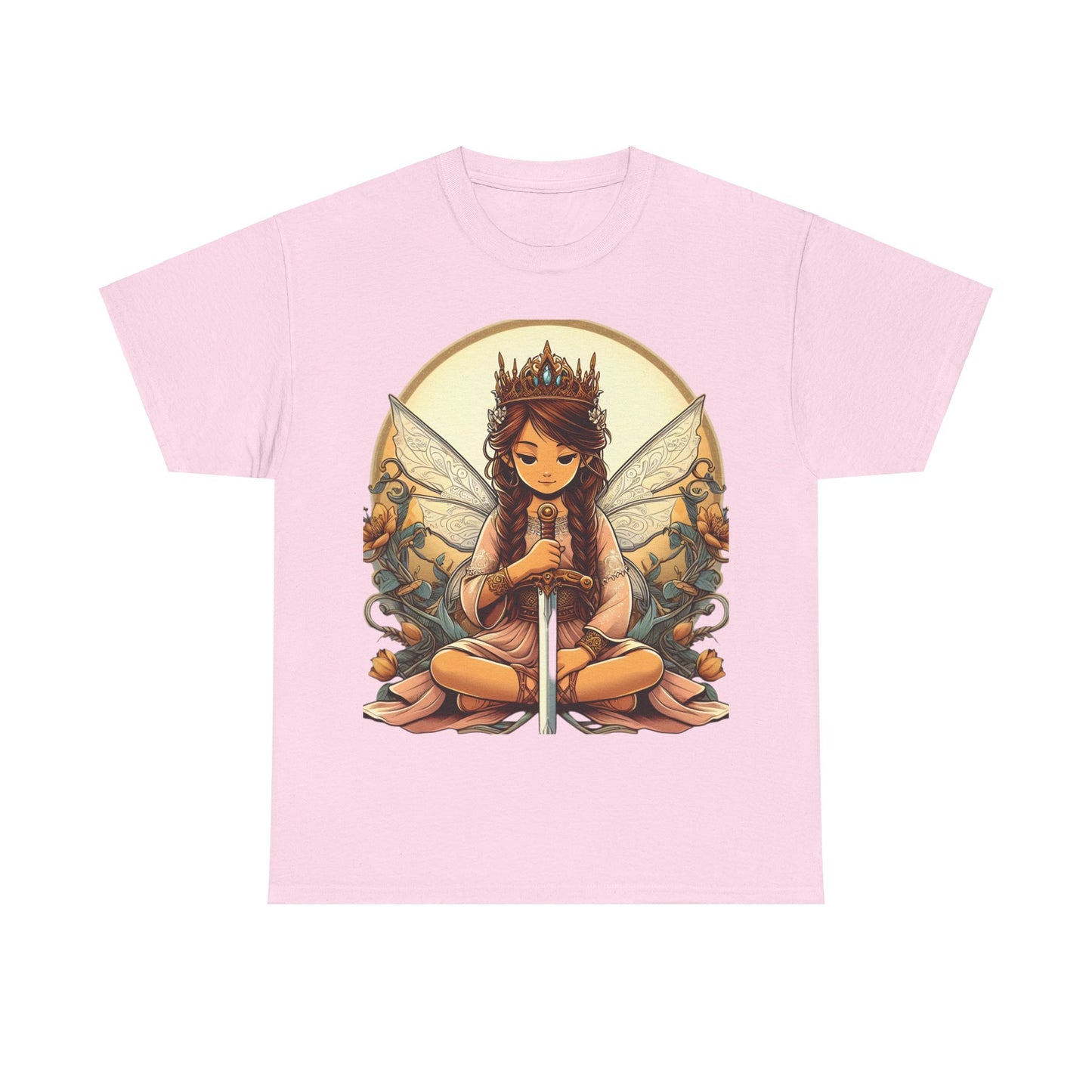 Fairy Princess Warrior Graphic Tee, Cute Unisex Shirt for Fantasy Lovers - Alternative Graphic Tee, Fairy Tale Shirt, Fantasy T-Shirt,