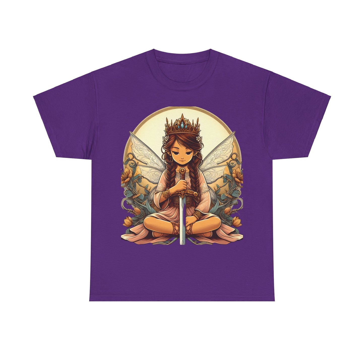 Fairy Princess Warrior Graphic Tee, Cute Unisex Shirt for Fantasy Lovers - Alternative Graphic Tee, Fairy Tale Shirt, Fantasy T-Shirt,