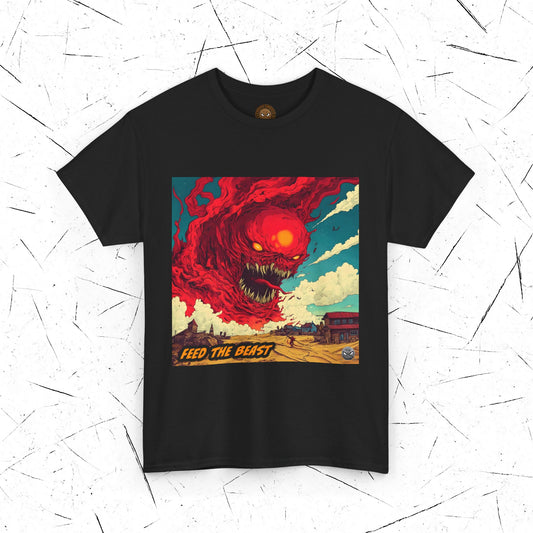 Sand Monster Graphic T-shirt - for Men and Women, Feed the Beast -