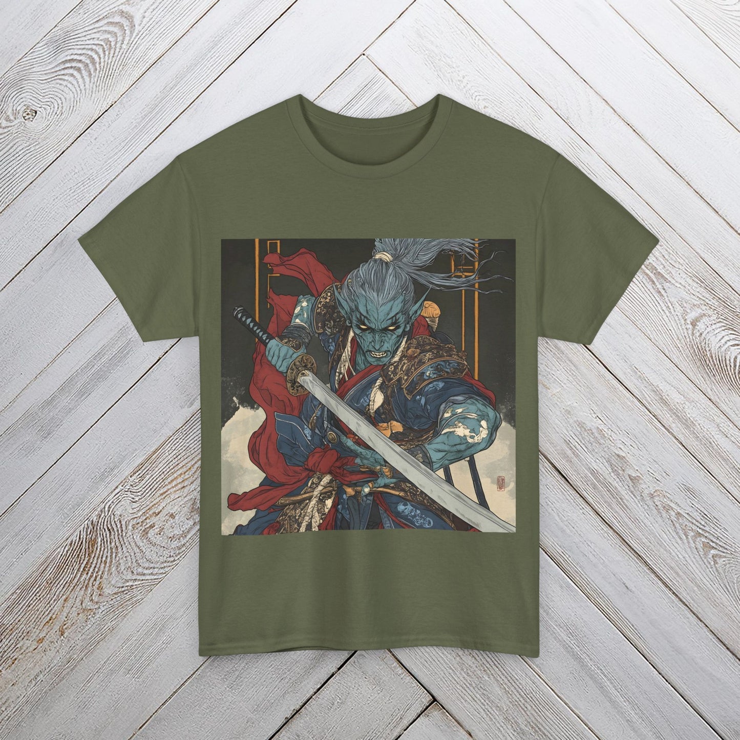 Akumu Elf - Kuniyoshi Style Graphic T-shirt for Men and Women