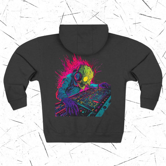 Audio Beast, Unisex Zip-Up Hoodie