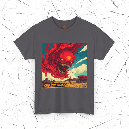 Sand Monster Graphic T-shirt - for Men and Women, Feed the Beast -