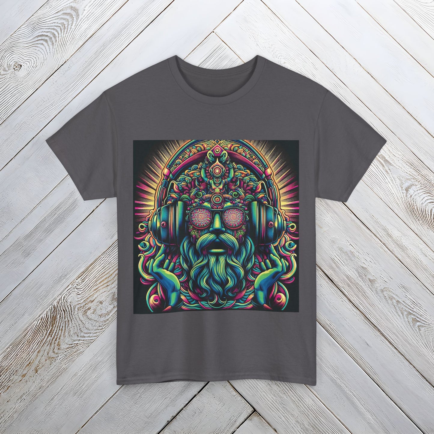 Ethereal Abstract Raver Tshirt, Unisex Graphic Tee for Men & Women