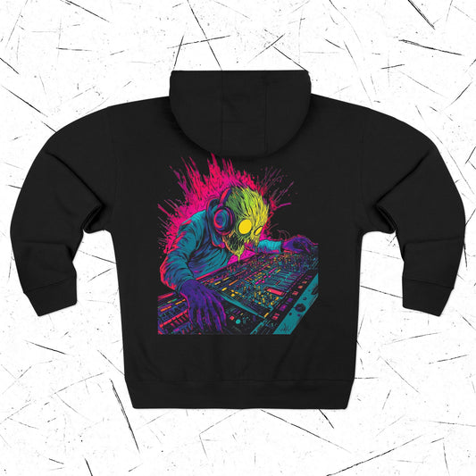 Audio Beast, Unisex Zip-Up Hoodie
